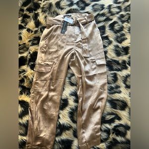 Silky Gold Banana Republic Cargo Pants